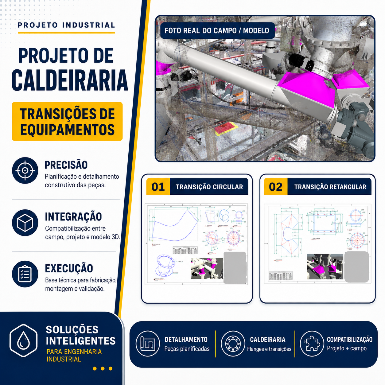 Projeto de Caldeiraria e Transições